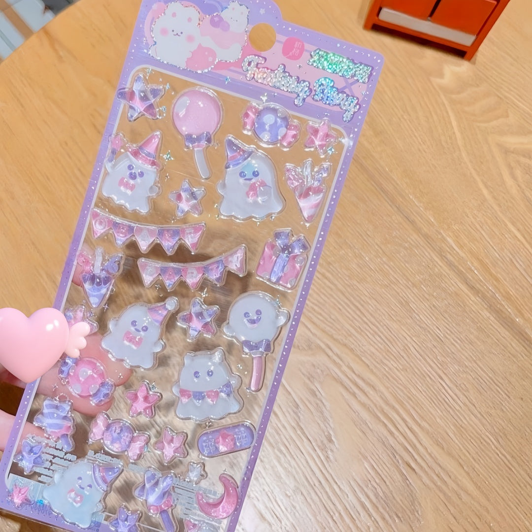 💎 CCシリーズ💎キラキラガラス風シール